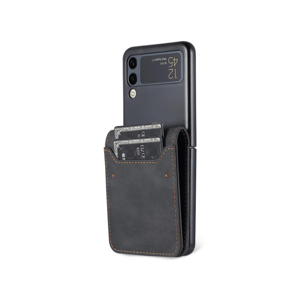 Samsung Galaxy Z Flip4 AZNS Dream II Skin Feel PU+TPU Horizontal Flip PU Phone Case(Black)