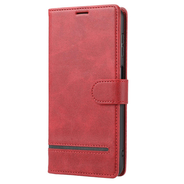Samsung Galaxy A21s Classic Wallet Flip Leather Phone Case(Red)