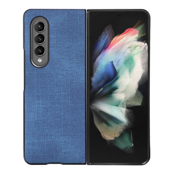 Samsung Galaxy Z Fold3 5G Brugg Texture PU+TPU+PC Shockproof Phone Case(Blue)