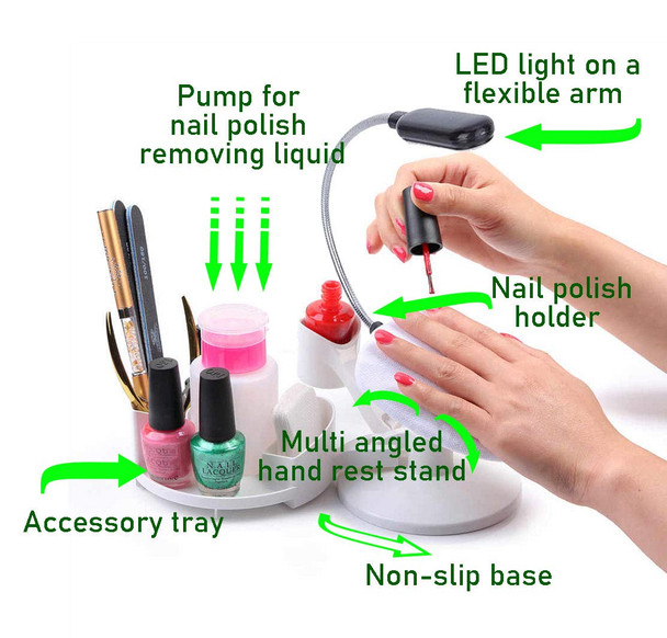 Nail Polish Stand with LED Light