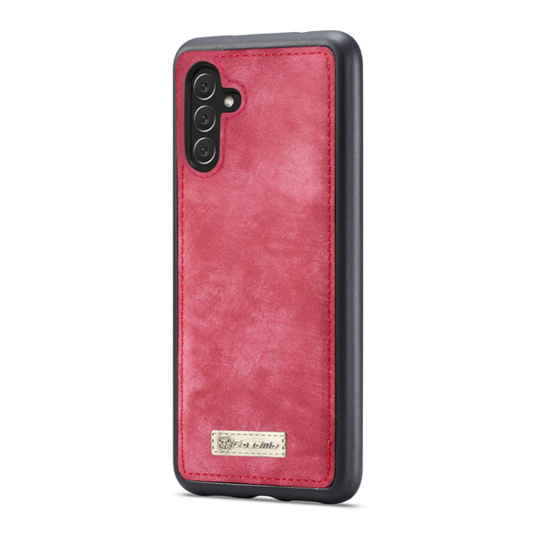 Samsung Galaxy A13 5G CaseMe-008 Detachable Multifunctional Horizontal Flip Leather Case(Red)