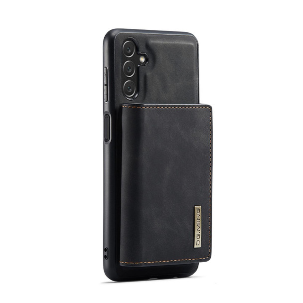 Samsung Galaxy A13 5G DG.MING M1 Series 3-Fold Multi Card Wallet + Magnetic Phone Case(Black)