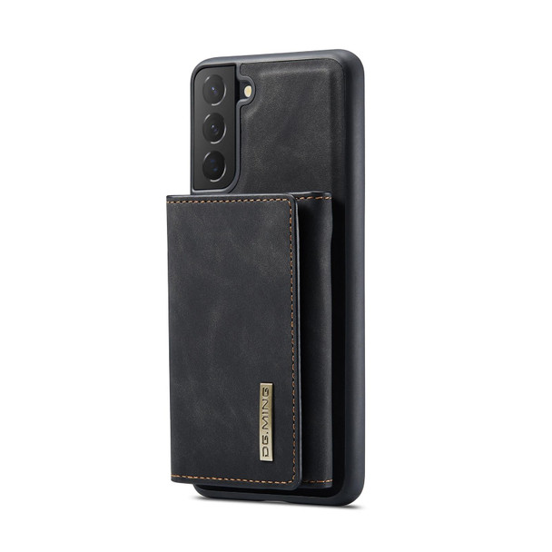 Samsung Galaxy S22+ 5G DG.MING M1 Series 3-Fold Multi Card Wallet + Magnetic Phone Case(Black)