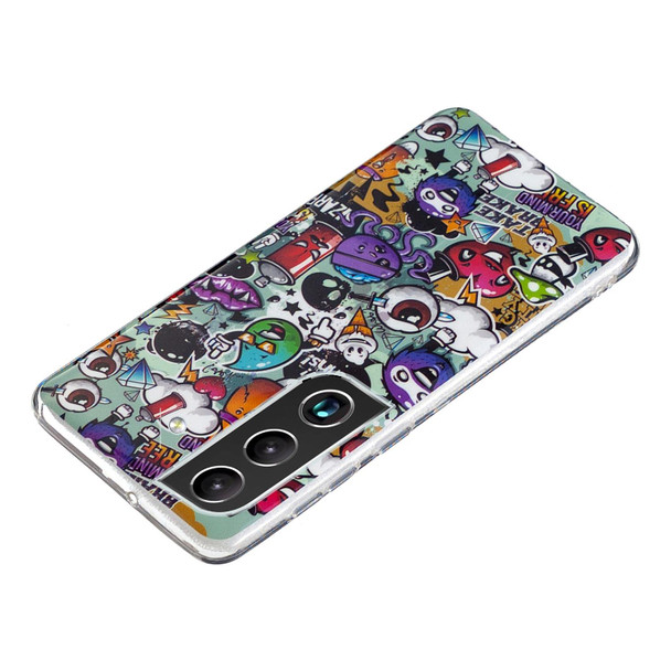 Samsung Galaxy S22 5G Luminous TPU Protective Phone Case(Graffiti)