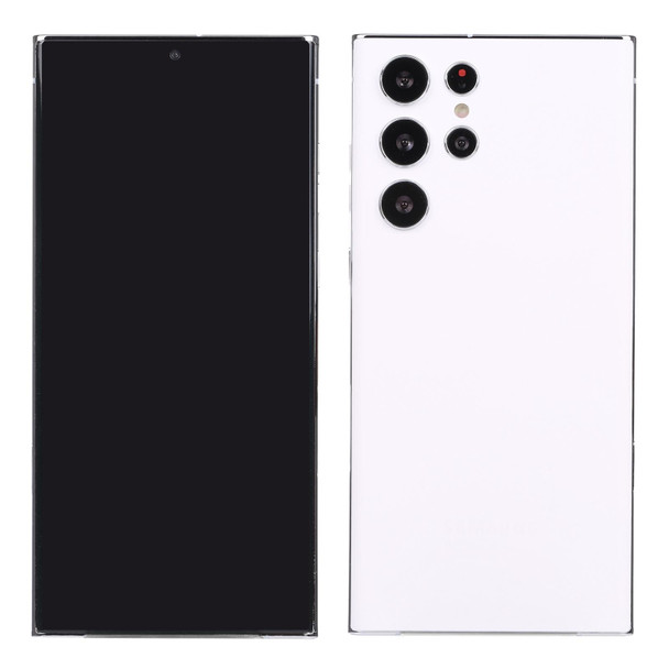 Black Screen Non-Working Fake Dummy Display Model for Samsung Galaxy S22 Ultra 5G(White)
