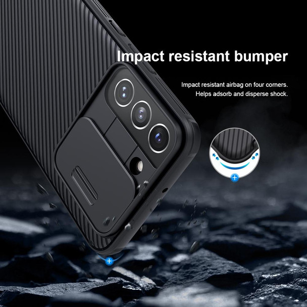 Samsung Galaxy S22 5G NILLKIN Black Mirror Pro Series Camshield Phone Case(Black)