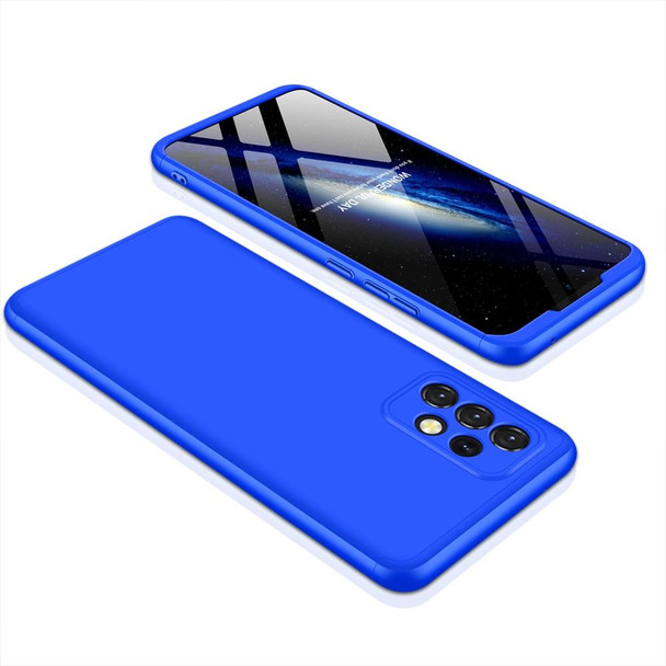 Samsung Galaxy A52 5G / 4G GKK Three Stage Splicing Full Coverage PC Phone Case(Blue)