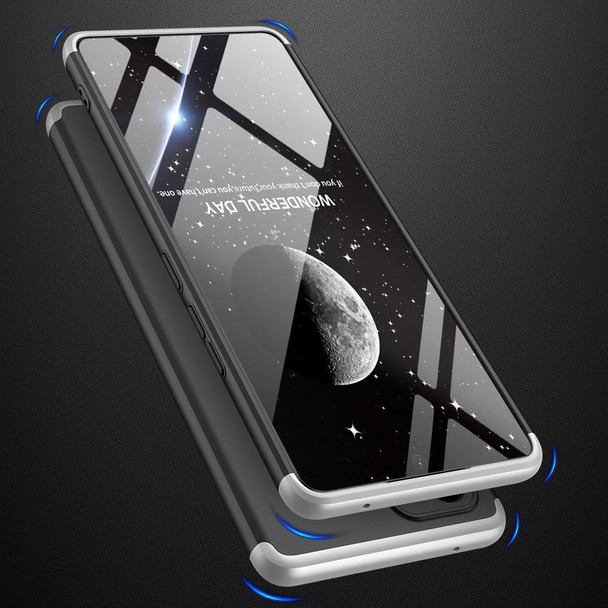Samsung Galaxy A53 5G GKK Three Stage Splicing Full Coverage PC Phone Case(Black Silver)