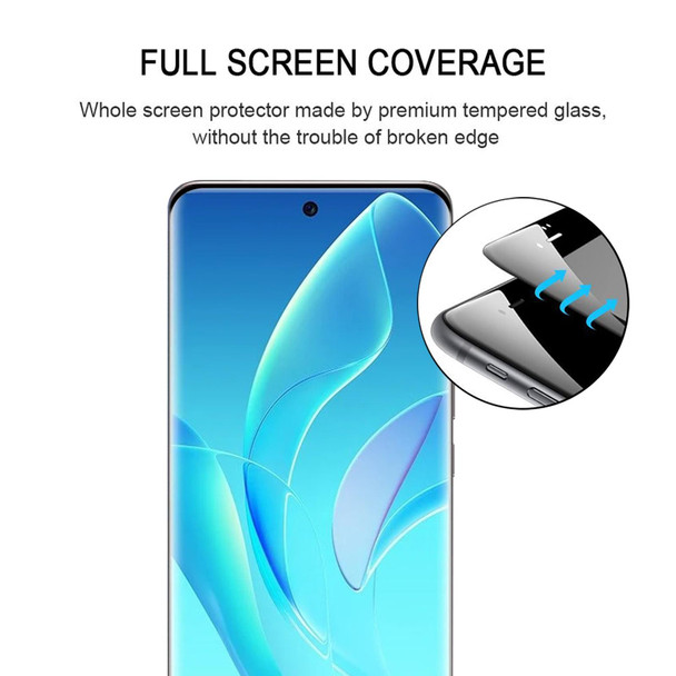 25 PCS Edge Glue 3D Curved Edge Full Screen Tempered Glass Film - Honor 60 Pro(Black)