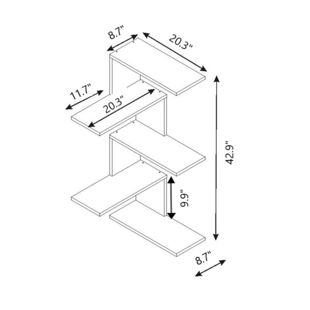 Caniko Corner Wall Shelf White