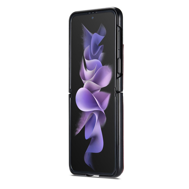 Samsung Galaxy Z Flip3 5G CaseMe 003 Crazy Horse Texture Horizontal Flip Leather Phone Case(Coffee)