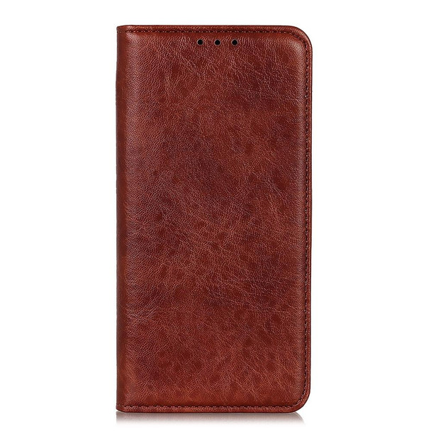 Huawei nova 8i / Honor 50 Lite Magnetic Crazy Horse Texture Horizontal Flip Leather Phone Case(Brown)
