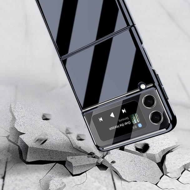 Samsung Galaxy Z Flip3 5G GKK UV Porcelain Full Coverage Phone Flip Case(Black)