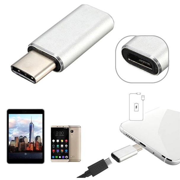 Aluminum Micro USB to USB 3.1 Type-c Converter Adapter, - Galaxy S8 & S8 + / LG G6 / Huawei P10 & P10 Plus / Xiaomi Mi6 & Max 2 and other Smartphones(Silver)