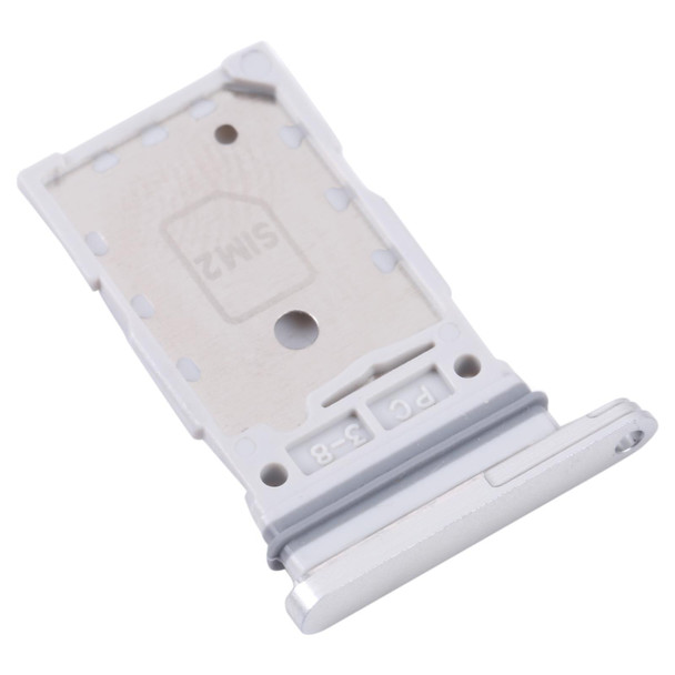 Original SIM Card Tray + SIM Card Tray for Samsung Galaxy S21 FE 5G SM-G990B(White)