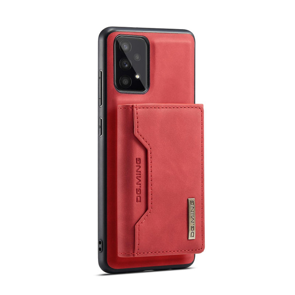 Samsung Galaxy A53 5G DG.MING M2 Series 3-Fold Multi Card Bag + Magnetic Phone Case(Red)