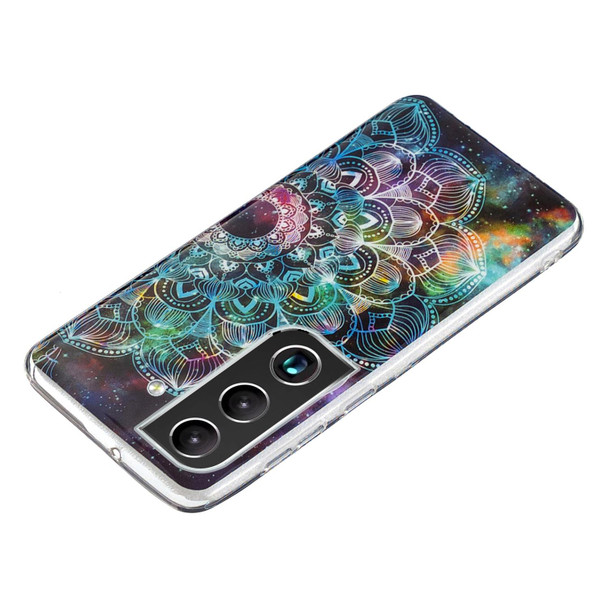 Samsung Galaxy S22 5G Luminous TPU Protective Phone Case(Mandala Flower)