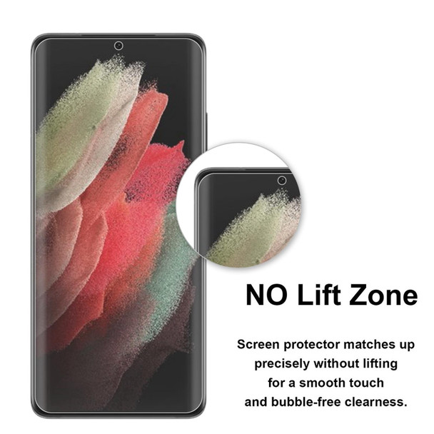 2 PCS 3D Curved Silk-screen PET Full Coverage Protective Film - Samsung Galaxy S22 Ultra 5G(Transparent)