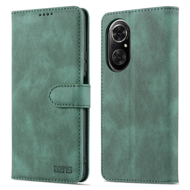 Honor 50 SE AZNS Dream II Skin Feel PU+TPU Horizontal Flip Leather Case with Holder & Card Slots & Wallet(Green)