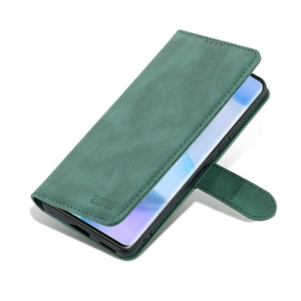 Honor 50 Pro AZNS Dream II Skin Feel PU+TPU Horizontal Flip Leather Case with Holder & Card Slots & Wallet(Green)