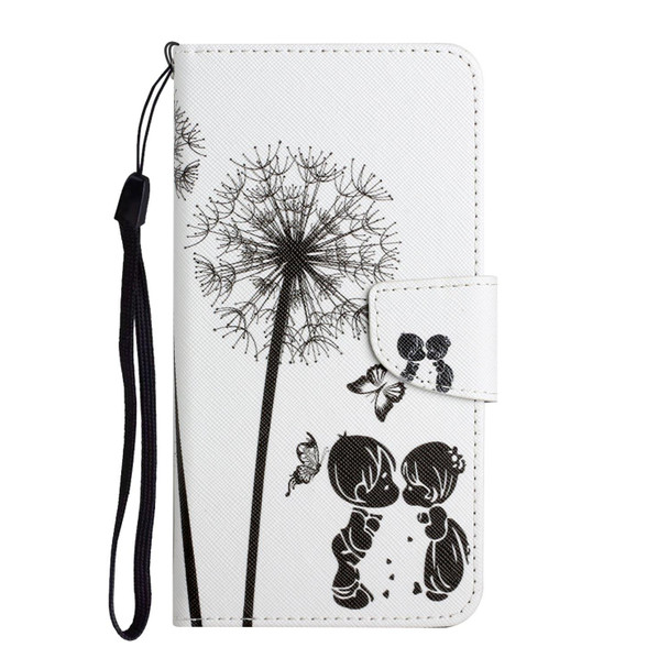 Samsung Galaxy S21 Ultra 5G Painted Pattern Horizontal Flip Leather Case with Holder & Card Slot & Wallet(Dandelion)