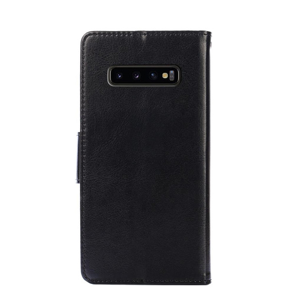 Samsung Galaxy S10 Crystal Texture Horizontal Flip Leather Case with Holder & Card Slots & Wallet(Black)