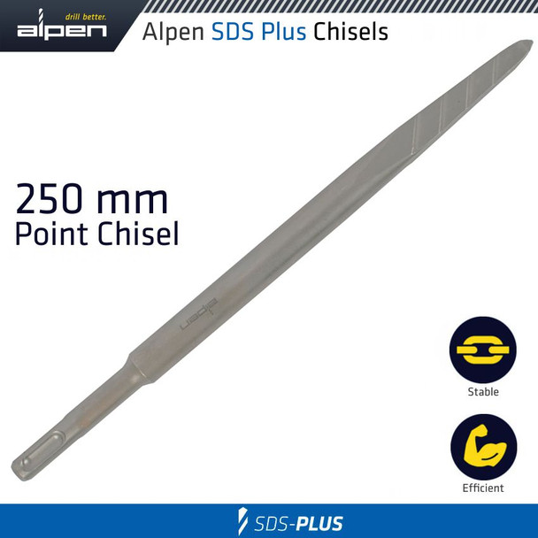 DEMOLISHER PLUS POINT CHISEL 250MM SDS-PLUS