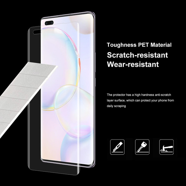 Honor 50 Pro ENKAY Hat-Prince 3D Curved Full Coverage PET Hot Bending HD Screen Protector Soft Film Support Fingerprint Unlock