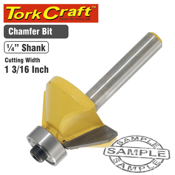 ROUTER BIT CHAMFER 1 3/16'