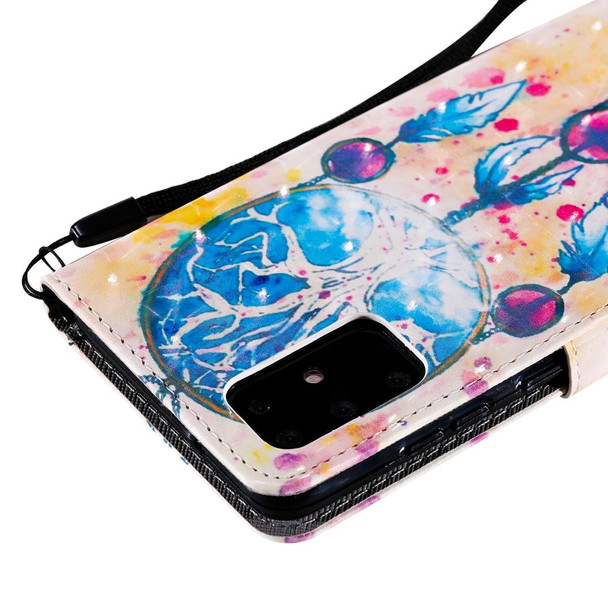 Galaxy S20+ 3D Painting Horizontal Flip Leather Case with Holder & Card Slot & Lanyard(Girl Under The Tree)