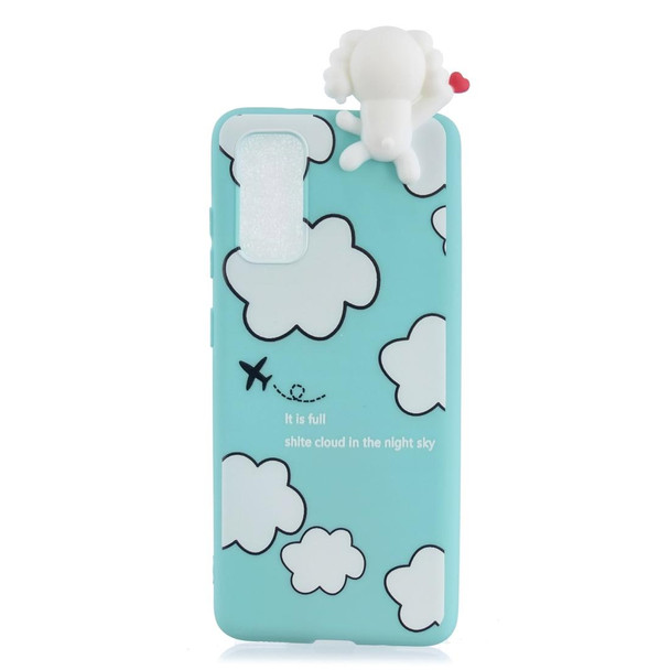 Galaxy S20+ Shockproof Cartoon TPU Protective Case(Clouds)