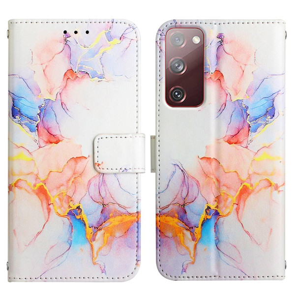 Samsung Galaxy S20 FE 4G / 5G PT003 Marble Pattern Flip Leather Phone Case(LS004)