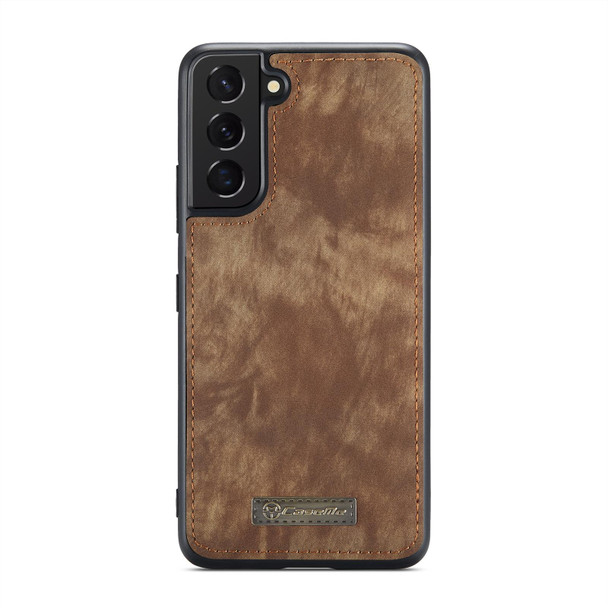 Samsung Galaxy S22 5G CaseMe-008 Detachable Multifunctional Horizontal Flip Leather Case(Brown)