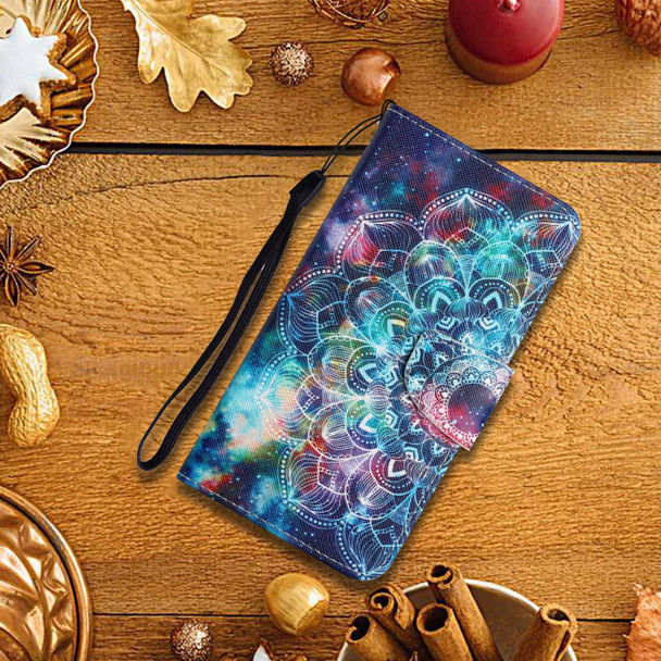 Samsung Galaxy S10e Painted Pattern Horizontal Flip Leather Case with Holder & Card Slot & Wallet(Starry Mandala)