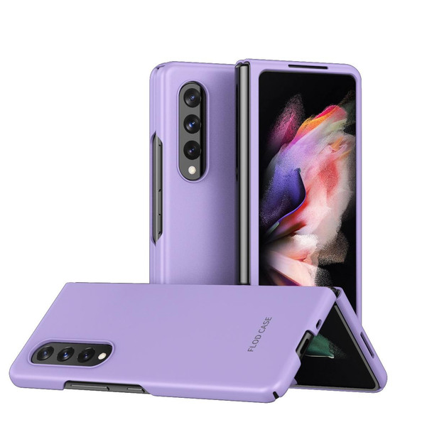 Samsung Galaxy Z Fold3 5G Skin Feel Frosted Electroplating Foldable PC Protective Case (Purple)