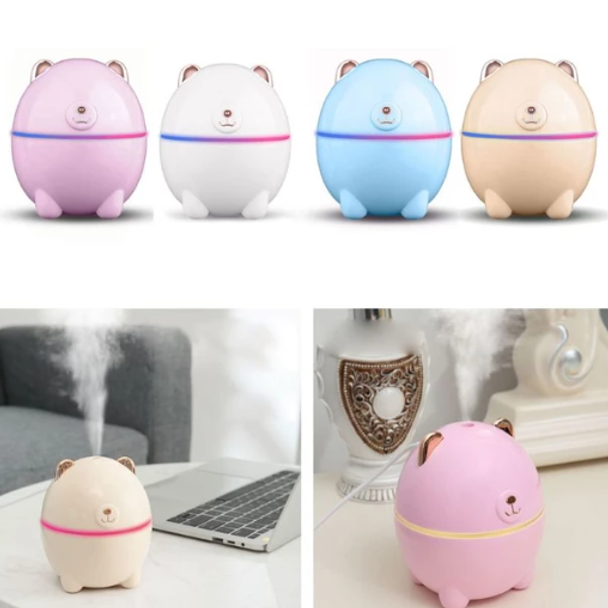 USB Bear Pattern Humidifier with Nightlight