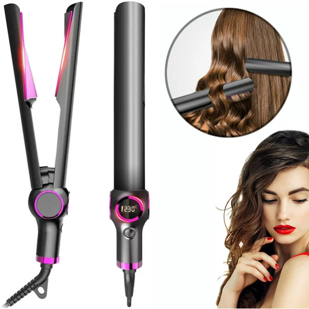 2 in 1 Hair Straightener & Curler