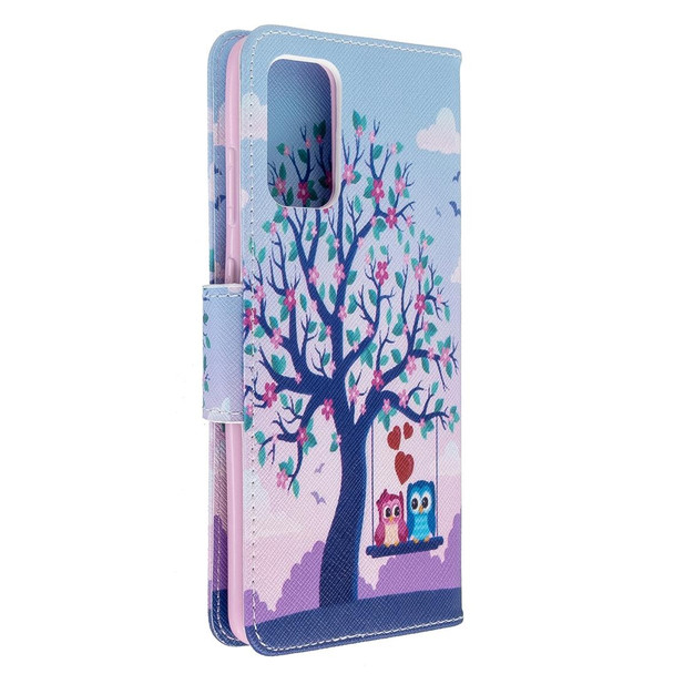 Galaxy S20 Ultra Colored Drawing Pattern Horizontal Flip Leather Case with Holder & Card Slots & Wallet(Tree)