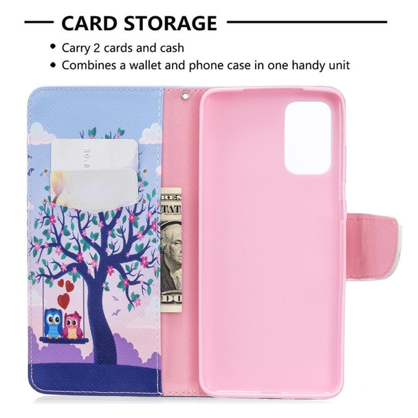 Galaxy S20 Ultra Colored Drawing Pattern Horizontal Flip Leather Case with Holder & Card Slots & Wallet(Tree)