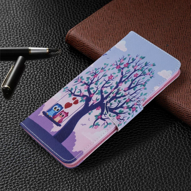 Galaxy S20 Ultra Colored Drawing Pattern Horizontal Flip Leather Case with Holder & Card Slots & Wallet(Tree)