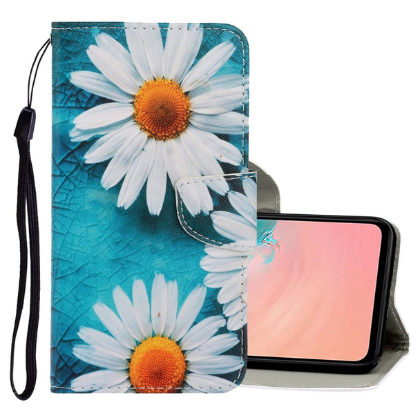 Galaxy S20+ 3D Colored Drawing Horizontal Flip PU Leather Case with Holder & Card Slots & Wallet(Chrysanthemum)