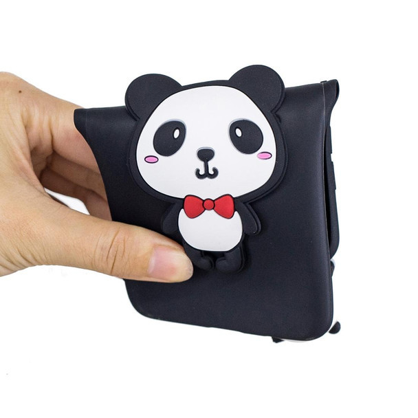 Galaxy S10e 3D Cartoon Pattern Shockproof TPU Protective Case(Red Bow Panda)