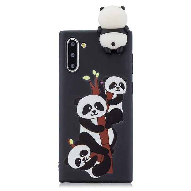 Galaxy Note 10 Shockproof Cartoon TPU Protective Case(Three Pandas)