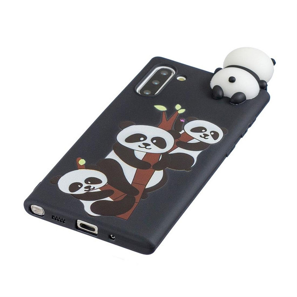 Galaxy Note 10 Shockproof Cartoon TPU Protective Case(Three Pandas)