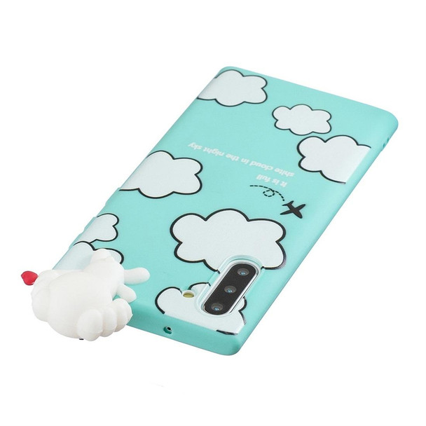 Galaxy Note 10 Shockproof Cartoon TPU Protective Case(Clouds)