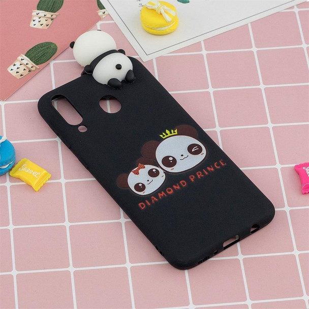 Galaxy A30 Shockproof Cartoon TPU Protective Case(Two Pandas)