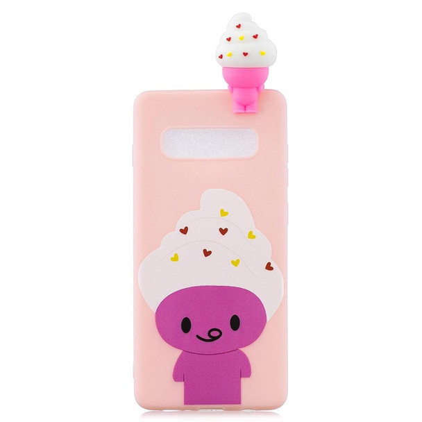 Galaxy S10 Shockproof Cartoon TPU Protective Case(Ice Cream)