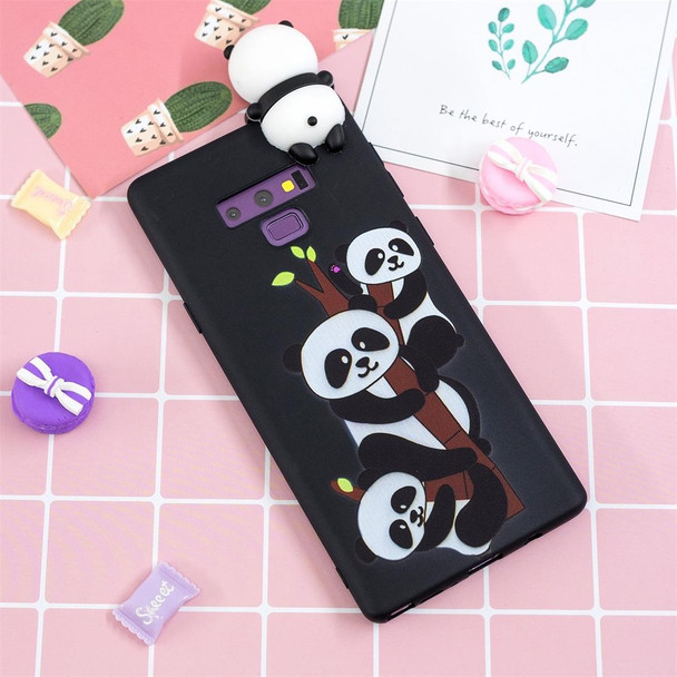Galaxy Note 9 Shockproof Cartoon TPU Protective Case(Three Pandas)