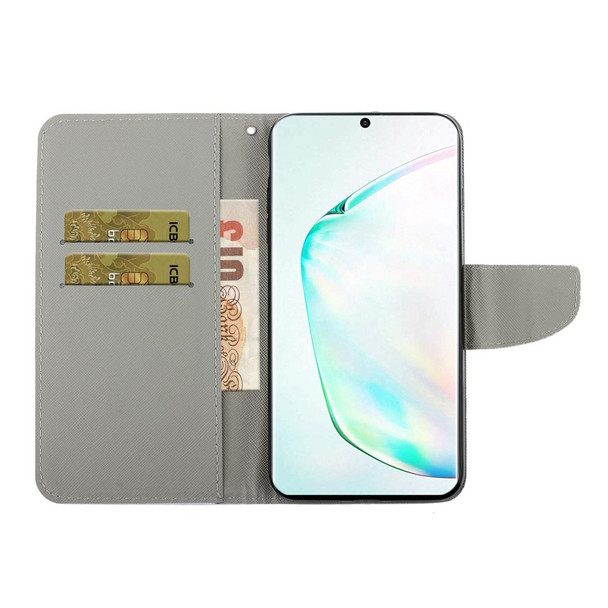 Galaxy Note 10 3D Colored Drawing Horizontal Flip PU Leather Case with Holder & Card Slots & Wallet(Pentagram)