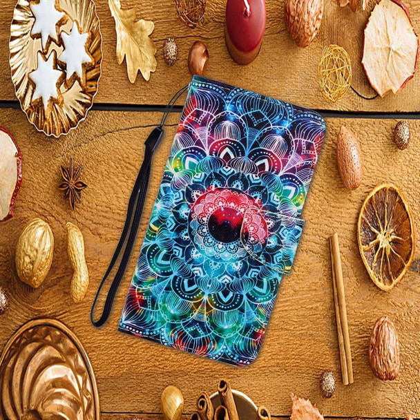 Galaxy S10 Plus 3D Colored Drawing Horizontal Flip PU Leather Case with Holder & Card Slots & Wallet(Mandala)